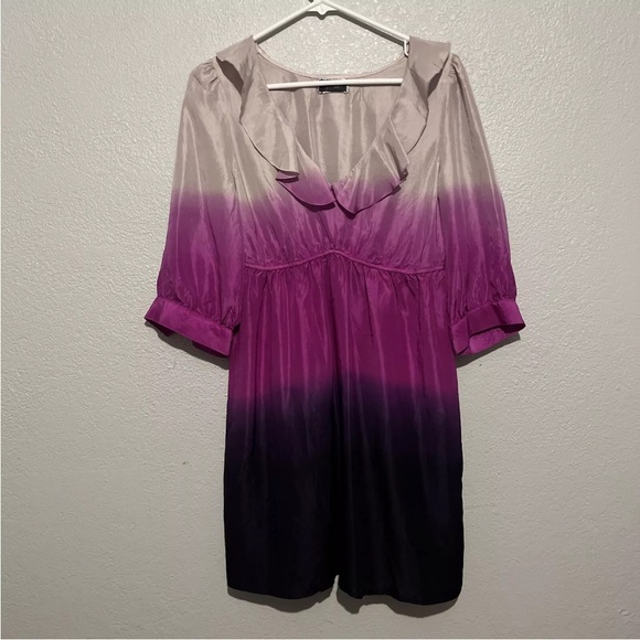 Lipsy London Dresses & Skirts - LIPSY Ombre 100% Silk Satin Baby Doll Mini Dress Rare Party Casual